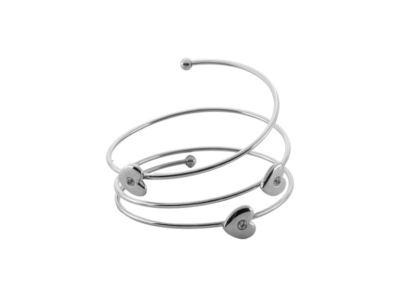 Bracciale Donna Acciaio 4US cesare paciotti rigido  a 3 giri 4UBR7161W